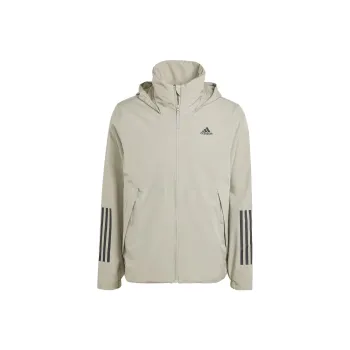 Adidas 3 Stripes Jackets Coats Men's Pebble Silver Gray