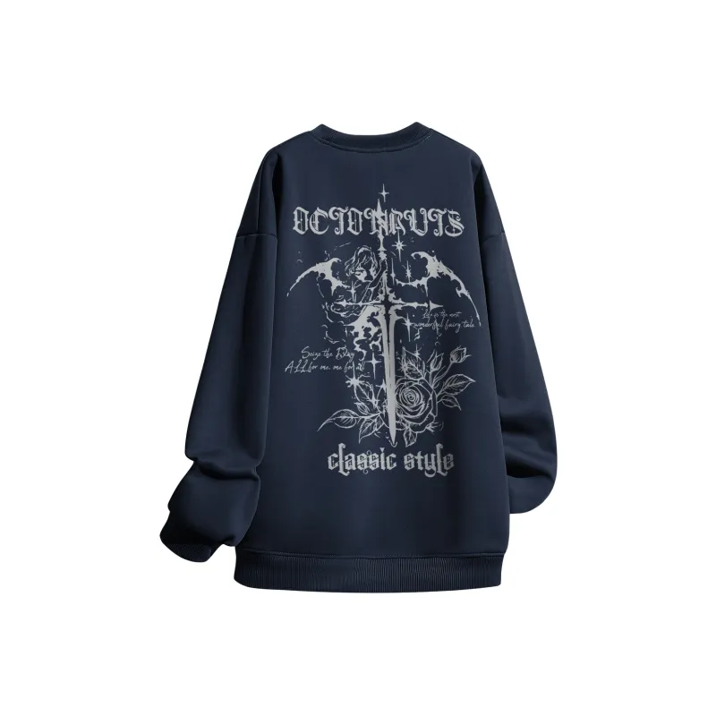 Small Columns Under The Sea Sweatshirt Unisex-4