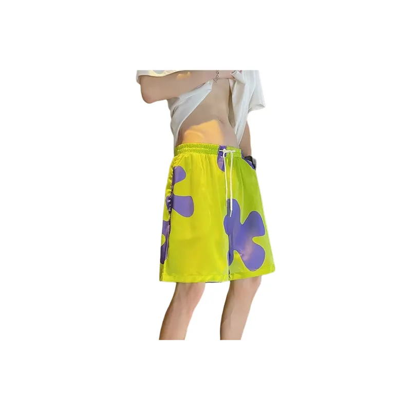 WELTER EXPERIMENT Fashion Casual Shorts Unisex Fresh Green-2