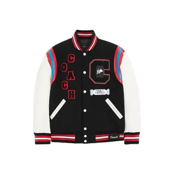 COACH x WHITE RABBIT Baseball Jacket Men's Black