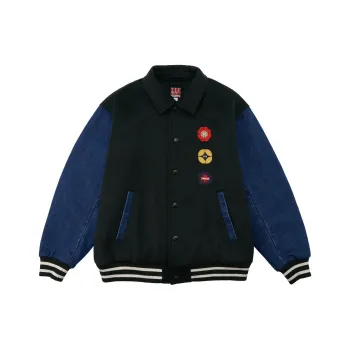 GAP x DOE FW23 Baseball Jacket Unisex Black