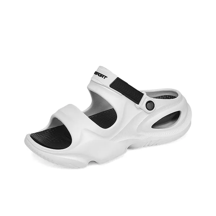 CAMOSI Beach Sandals Unisex Black Gray/White Black/Orange/Mint Green-3