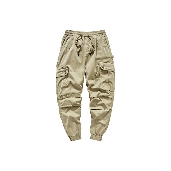 VIP Drawstring Elastic Cuff Casual Pants Men's-4