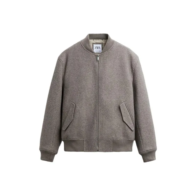 ZARA Jackets Men Beige-0