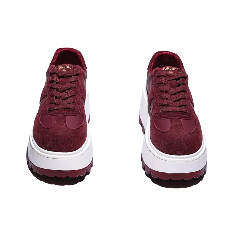 Junjali Lightweight Height Increasing Low Top Casual Shoes Women's-5
