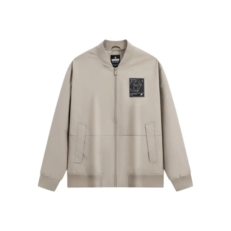 XTEP Jackets Coats Men's Gray Brown-0