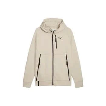 PUMA Full Zip Hoodie Jackets & Coats Men's Ecru