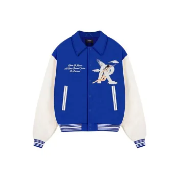 REPRESENT FW23 Baseball Jacket Men's Blue