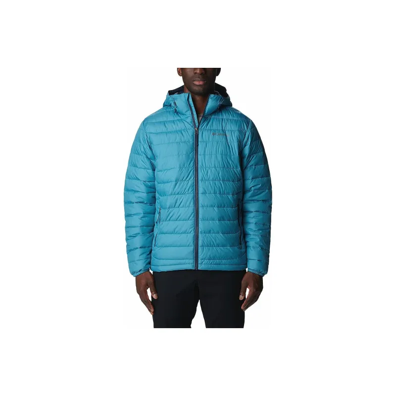 Columbia Powder Lite Hooded Jacket Jacket Men's Light Blue-0