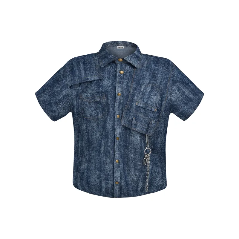 PISYPOX Shirt Unisex Deep Sea Blue-1
