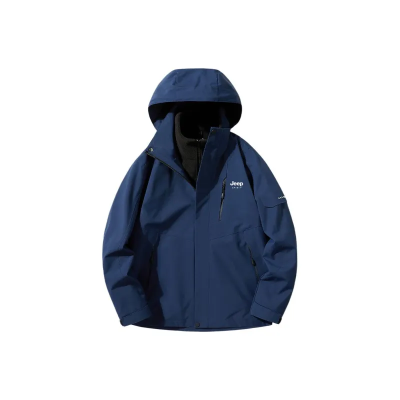 JEEP SPIRIT Windproof, Water Repellent, And Rainproof Windbreaker Jacket Unisex-5
