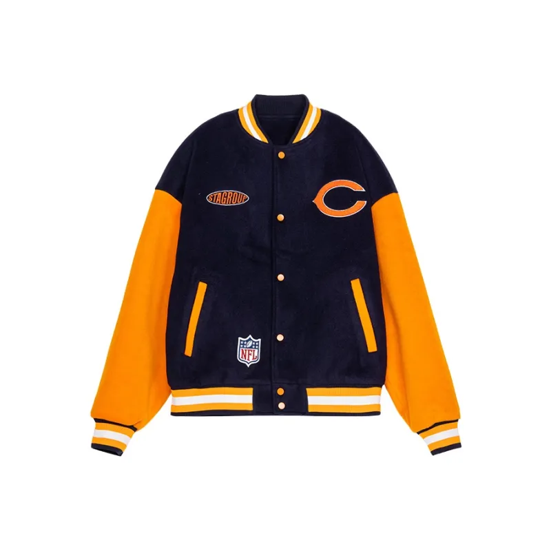 NFL Baseball Jacket Unisex Dark Blue-0