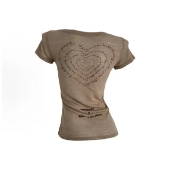 SISC Set in Sleeve T Shirt Women's Light Coffee