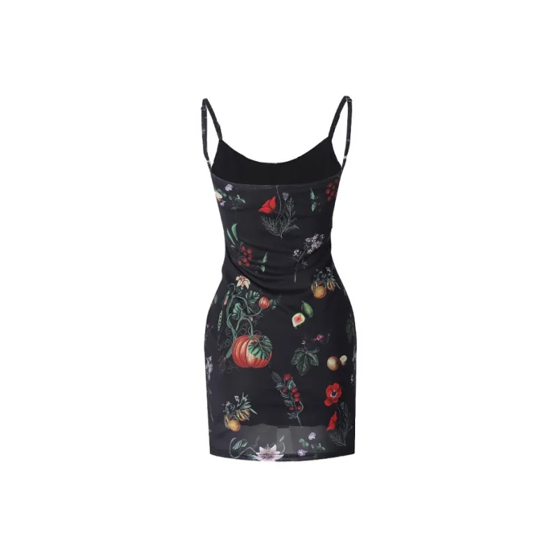 PAZZO Slip Dress Women's Black Floral-1