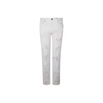John Elliott Tapered Pants Jeans Men's Gray White