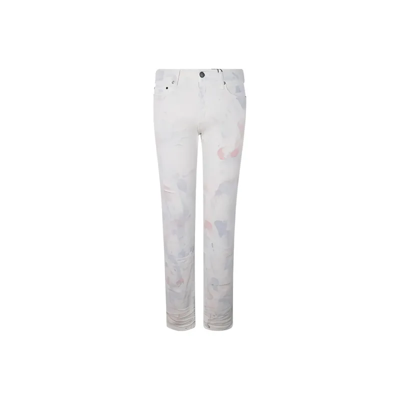 John Elliott Tapered Pants Jeans Men's Gray White-0