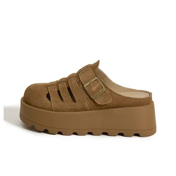 ΛOLUNKΛ Abrasion Resistant Slip Resistant Closed Toe Slippers Women's