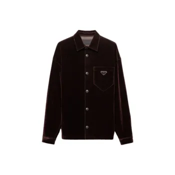 PRADA Shirts Men Dark Brown