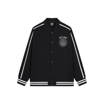 XTEP Baseball Jacket Unisex Jet Black
