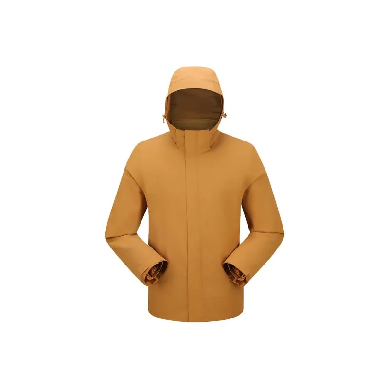 MOBI GARDEN Water Resistant Windproof And Rainproof Warm 3 in 1 Windbreaker Jacket Men's-1