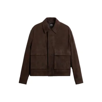 ZARA Jackets Men Chocolate