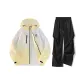 Light Yellow+Black[Waterproof Clothing Sets]