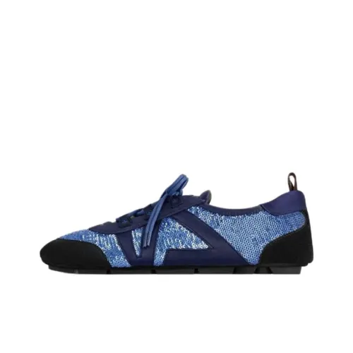 LOUIS VUITTON Sneakerina German Army Trainers Low Top Casual Shoes Women's Blue