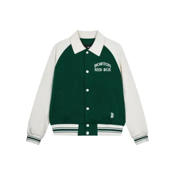 MLB SS24 Baseball Jacket Unisex Dark Green