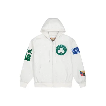 JEFF HAMILTON X Boston Celtics Artificial leather Hooded Jacket