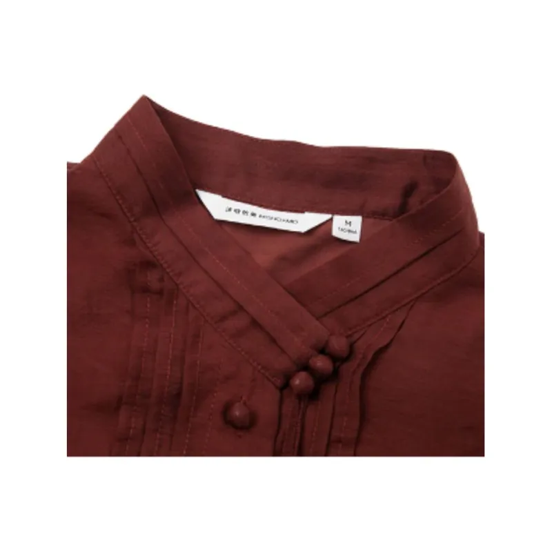 Mo Han Yi Mei Shirt Women's Brick Red-1