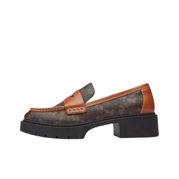 COACH Leah Loafers 4cm Women's Brown