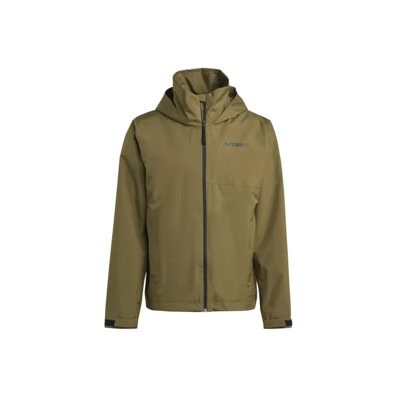 Adidas Terrex Multi Rain.Rdy 2-Layer Rain Jacket Jackets Coats Men's Olive Green-0