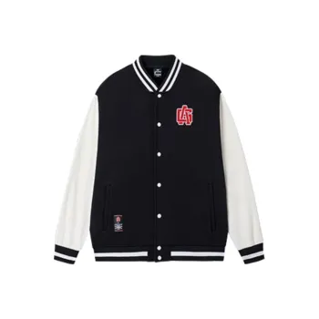 361° Basketball Collection Baseball Jacket Unisex Super Black/Feather White
