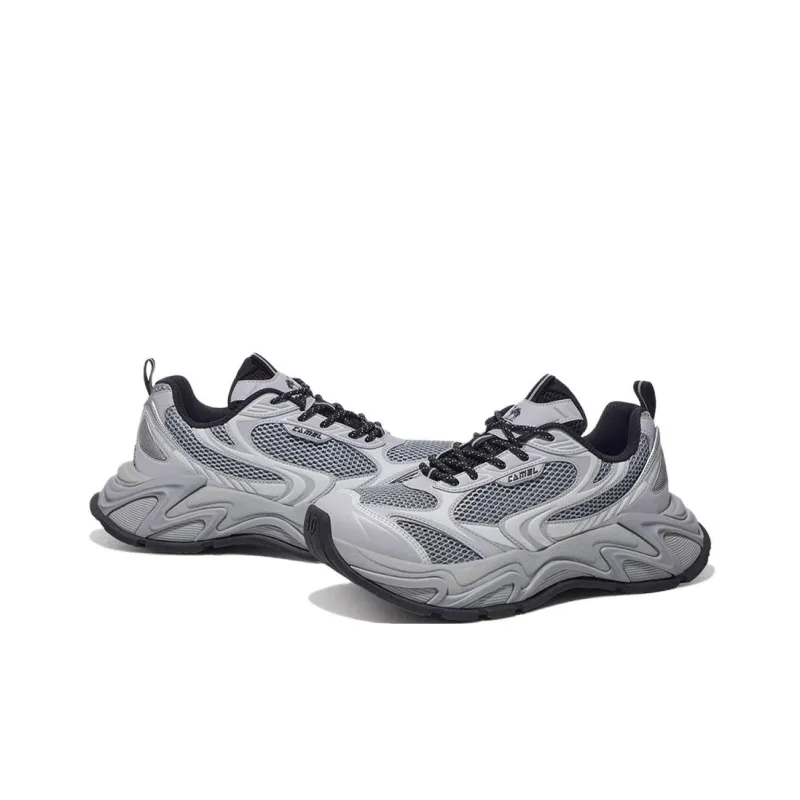 CAMEL Slip Resistant, Lightweight, And Breathable Low Top Chunky Sneakers Men's-2