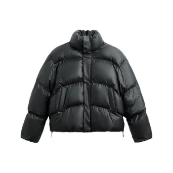 ZARA Puffer Jackets Men Black