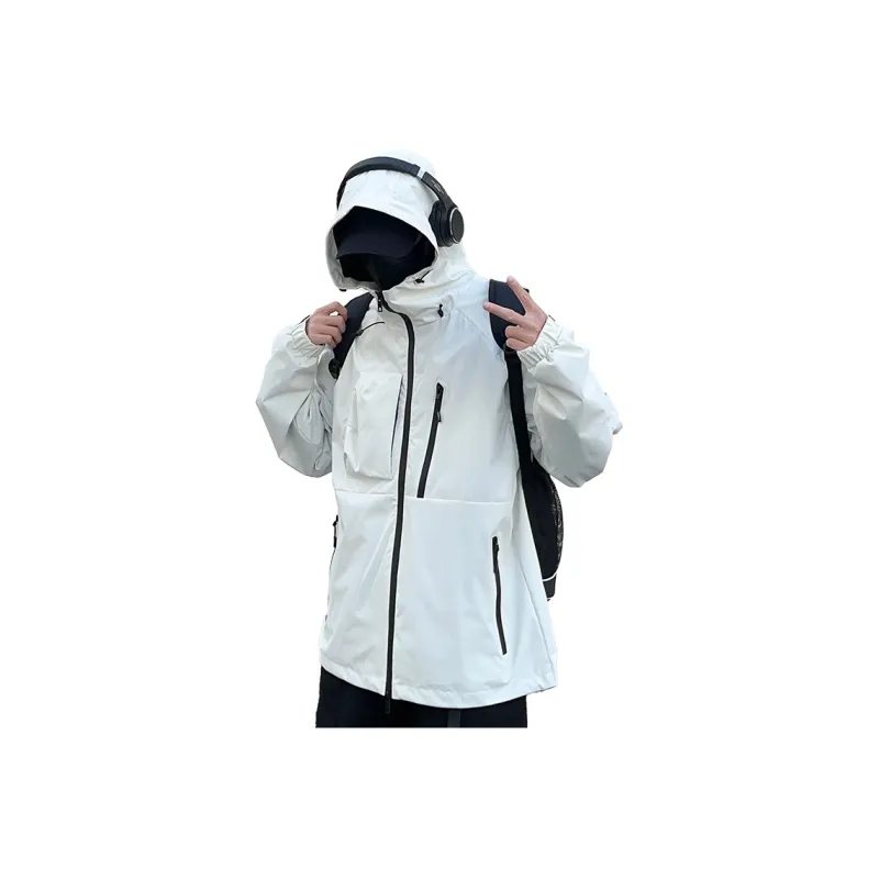 BEENTRILL Waterproof, Windproof, And Breathable Windbreaker Jacket Unisex Rosefinch Red-8