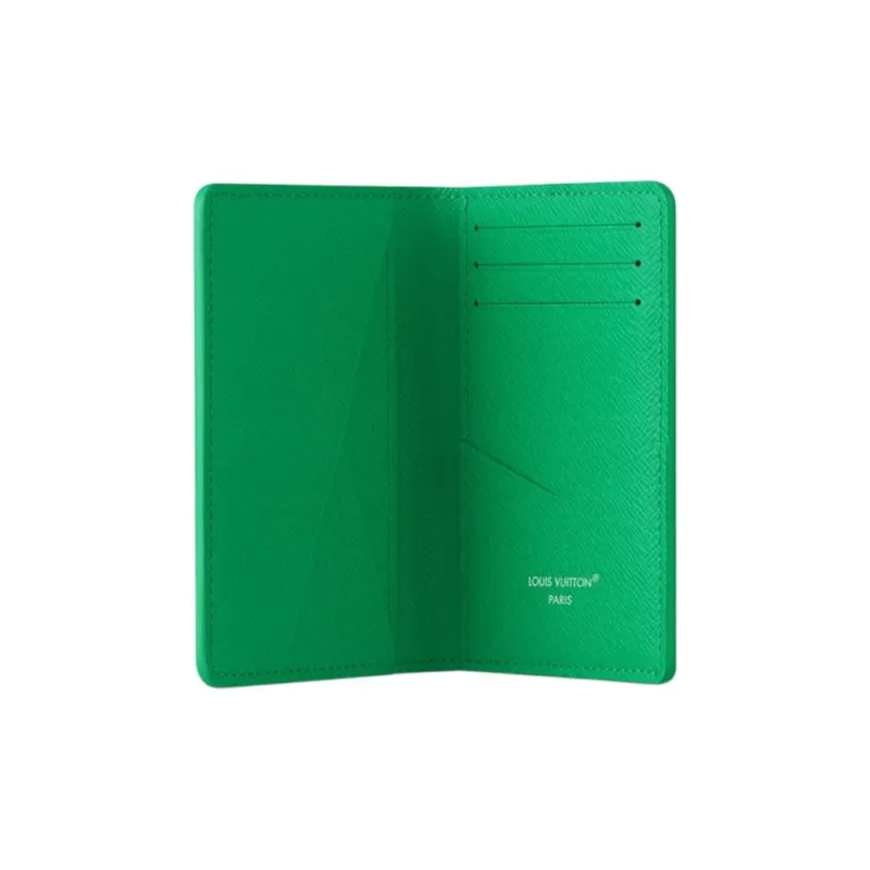 LOUIS VUITTON Werner Bronkhorst Collaboration Colored Monogram Coated Canvas Card Holder Unisex Green-3