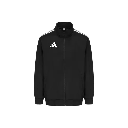 adidas Yeezy Jackets Coats Men's Black Background With White Stripes