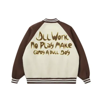 Candymade Haus Baseball Jacket Unisex Yellow