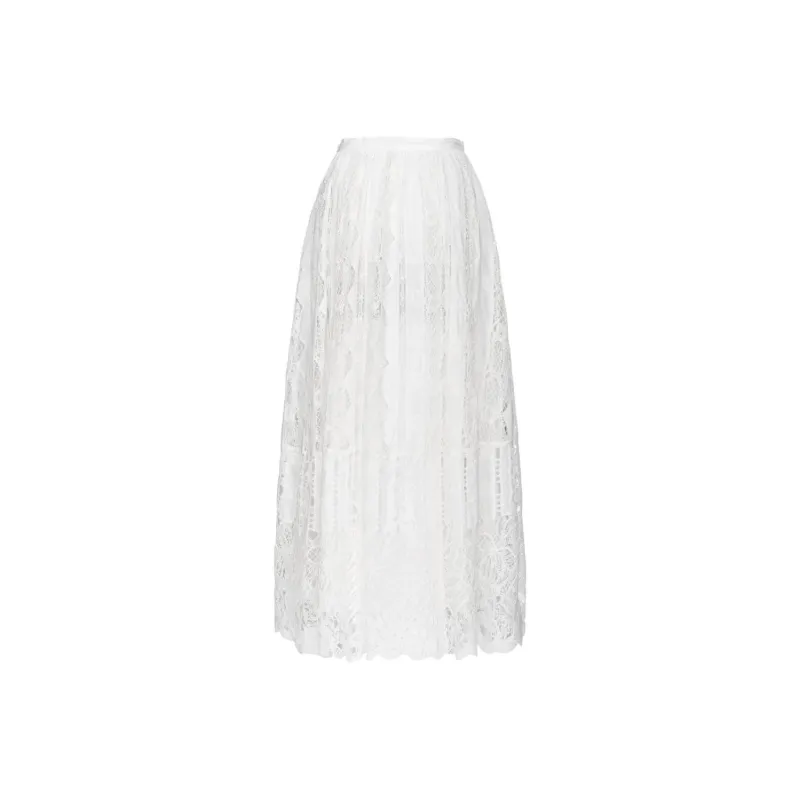 PINKO Lace overlay Skirt-1