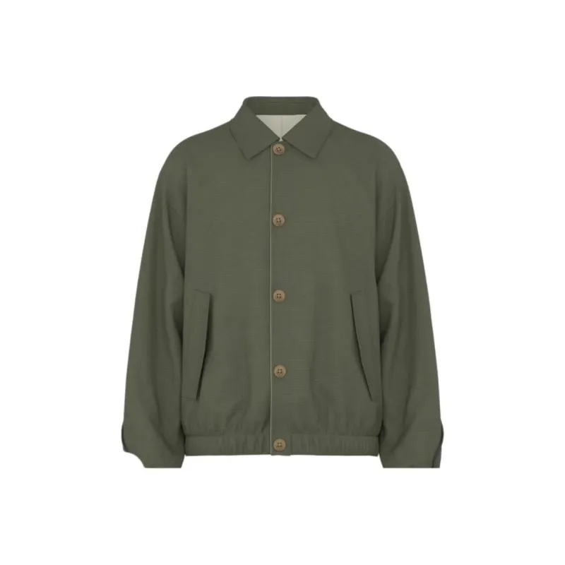 URBAN REVIVO Jackets & Coats Men's Gray Green-0