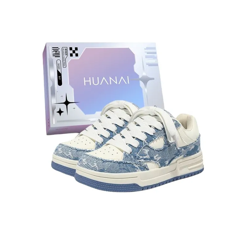 HUANAI Low Top Skateboard Shoes Unisex Blue-0
