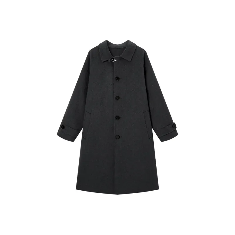 NPC Double Sided Wool Long Woolen Coat Unisex-0