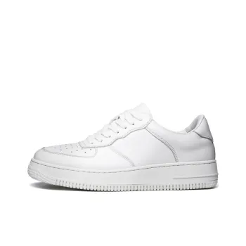 HD Slip Resistant Cushioning Abrasion Resistant Lightweight Breathable Low Top Skateboard Shoes Men's White