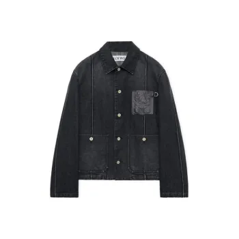 LOEWE Leather pocket Denim Jacket