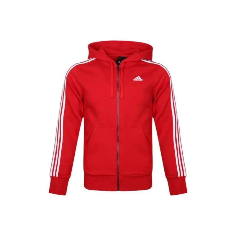 Adidas ESS 3S FZ B Jackets Coats Men's Red-0