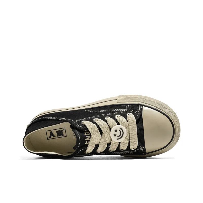 RENBEN Breathable And Lightweight Low Top Canvas Shoes Women's-14