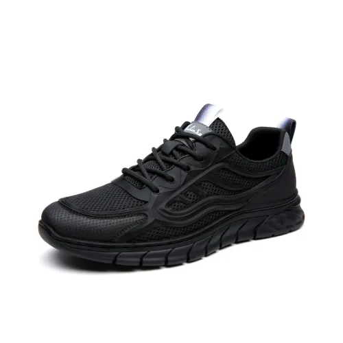 POPULAR ROUSE PR Breathable Low Top Casual Shoes Men's Black