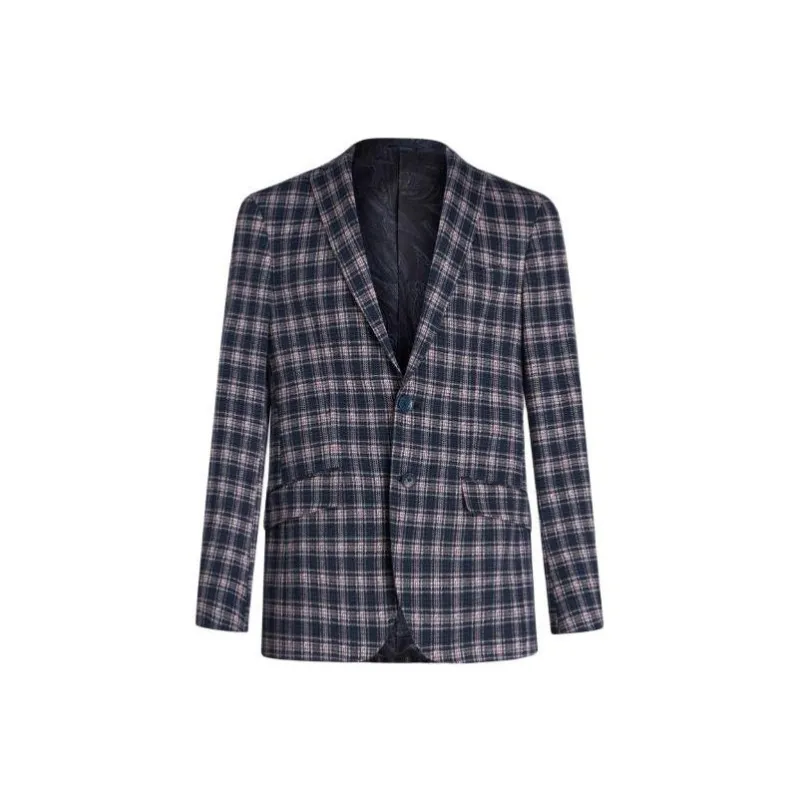 ETRO Checked Shawl-lapels Blazer-0
