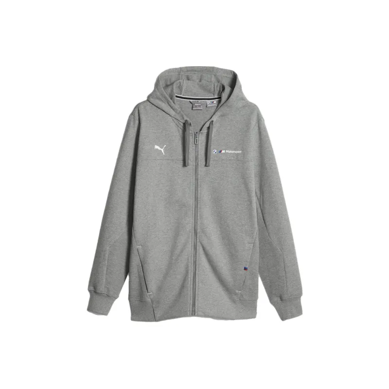 PUMA Veste De Survêtement À Capuche BMW M Motorsport Homme Jacket Men's Gray-0